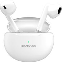Écouteurs Bluetooth 5.1 Sans Fil - Blackview Airbuds 6 - TWS Oreillettes - Casque pour Sport - 320mAh Boîte de Charge - Blanc