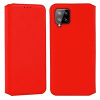 Coque pour Samsung Galaxy A42 5G, Housse Etui Portefeuille Cuir pour Samsung Galaxy A42 5G - Rouge