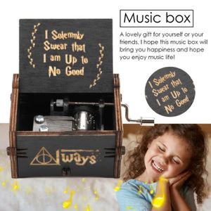 Boîte à Musique Créative Harry Potter en Bois, Interrupteur Cadeau  d'Anniversaire Surprise pour Amis, Couple, Enfants