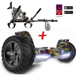 HOVERBOARD Pack Hoverboard 8.5 Pouces Hummer Tout Terrain Gyr