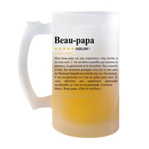 Verre à bière - Cidre Chope Beau-papa Avis recommandation Gendre | Verre