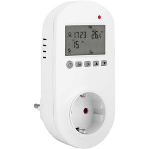 THERMOSTAT D'AMBIANCE Thermostat de chauffage de prise sans fil, contrôleur de température du thermostat de chauffage numérique HY02TPR (EU [82]