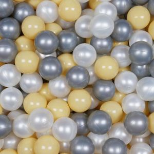 PISCINE À BALLES Mimii - Balles de piscine sèches 100 pièces - perle, argent, beige