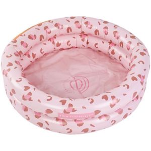 PATAUGEOIRE Piscine gonflable pour bébé Swim Essentials - Leopard Oud roze - Ø63 x H17 cm - Rose