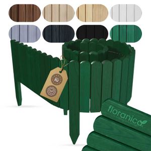 Bordure De Pelouse En Bois Flexible 203 X 30 Cm - Décorative Pour Jardin, Facile à Installer