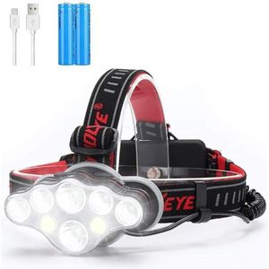 5 Modes D/'éclairage Camping Randonnée Pêche Cyclisme pour Course Batterie 1200mAh Capteur Intelligent COB/&XPE Super Bright JEJA Lampe Frontale LED rechargeable Etanche Torche Frontale