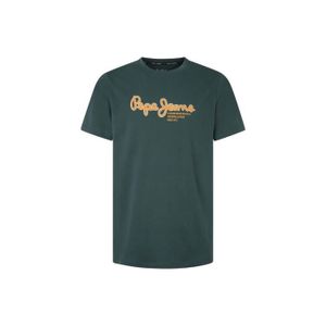 T-SHIRT T-shirt PEPE JEANS WIDO FUTURE Vert - Homme/Adulte