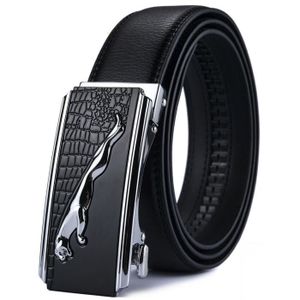 Lot De 2 Ceintures Automatiques Sans Boucle Pebipoo Pour Homme - Cuir, 120 Cm De Long, 3,5 Cm De Large
