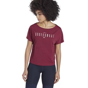 Reebok t shirt femme bordeaux on sale
