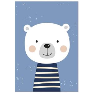 Panorama Poster Pour Chambre De Bebe Ou D Enfant Ours 50x70cm