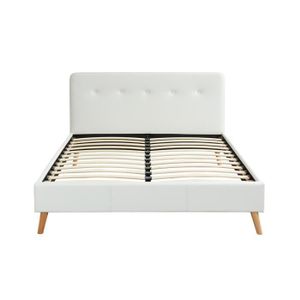 Lit Scandinave Blanc 140×190