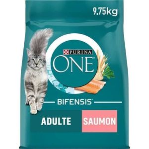 CROQUETTES PURINA ONE Bifensis Adulte Saumon 9,75kg Croquettes pour chats adultes