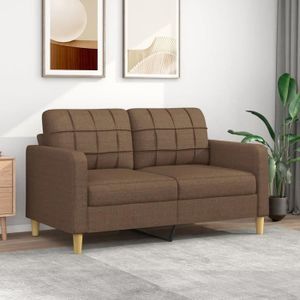 CANAPÉ FIXE Divan - Sofa Moderne Canapé à 2 places - Marron 14
