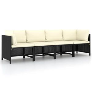 salon de jardin ensemble table chaise fauteuil table en verre 1 canape 2 places 2 fauteuils en resine tressee poly resistant cdiscount jardin