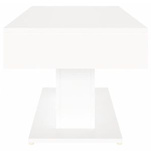 TABLE BASSE RHO - Table basse Blanc 96x50x45 cm Aggloméré - DX