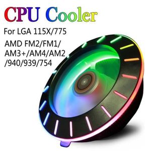 VENTILATION  Ywei Ventilateur Processeur 130mm 3Pin LED RGB Pr 