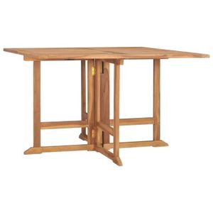 TABLE DE JARDIN  PLA Table à dîner de jardin pliable 110x110x75 cm 