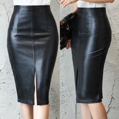 Jupe cuir grande sales taille