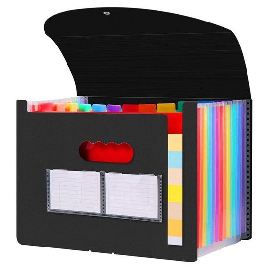 Lot De 3 Trieurs Documents A4 Extensibles 13 Compartiments - Dossiers Accordéon Avec Couvercle Pour Bureau, Voyage Et École