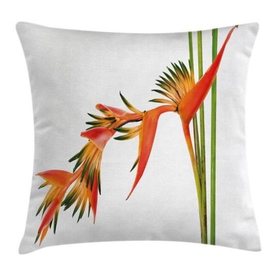 Housse de coussin carrée 45 x 45 cm, imprimée recto verso avec un motif doré pailleté, idéale
