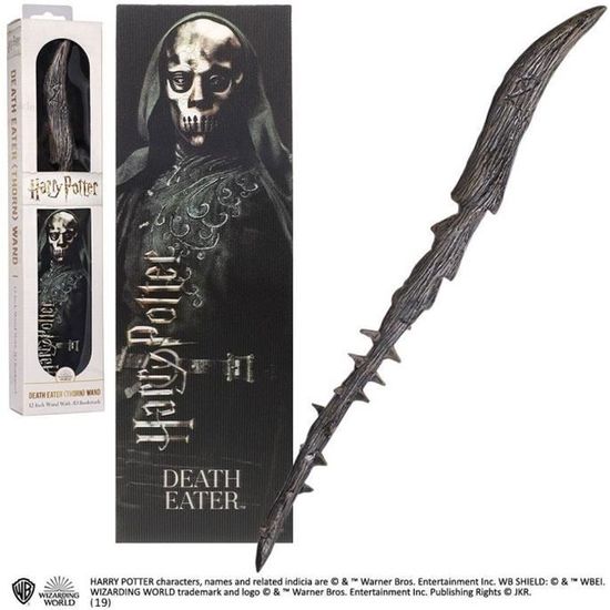 Baguette PVC Death Eater 30cm + Marque-page 3D - Harry Potter