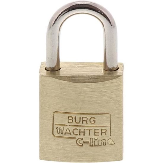 Cadenas à Cylindre BURG-WÄCHTER 222 15 SB C-Line - Anse 3,5mm Protection Coupe-Boulons Et Perçage