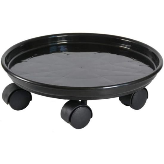 Lot De 6 Supports Surélevés Pour Pots De Fleurs Ronds - Diamètre 30cm - Plastique Solide, Améliore La Circulation D'air - 10
