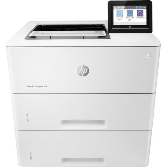 HP Imprimante LaserJet Enterprise M507 M507x - Monochrome - Impression 43 ppm Mono - 1200 x 1200 dpi - Recto/Verso