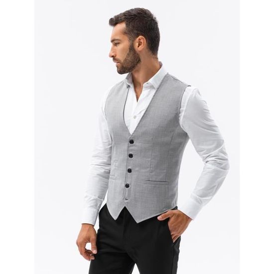 Gilet de costume Ombre Pour Homme Gris clair Gris clair