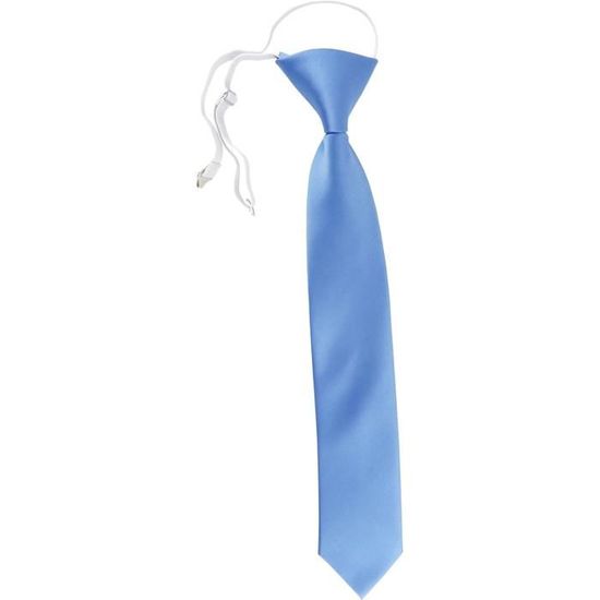 Noeud à nouer soi-même aqua bleu royal