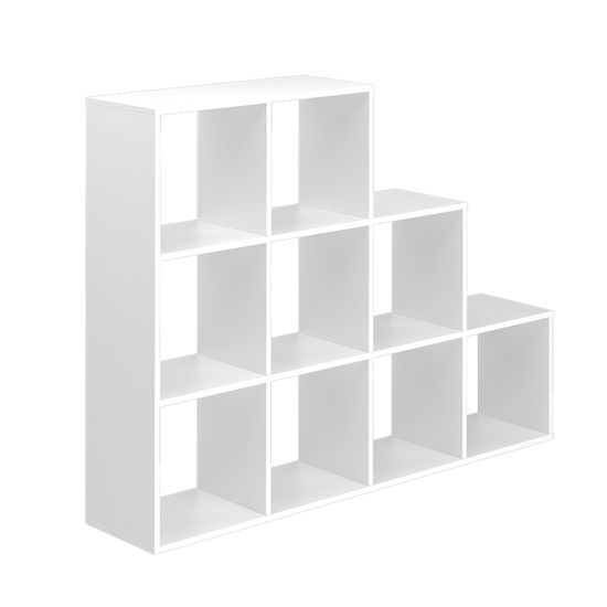 Cabira Étagère/séparateur de pièce, 16 compartiments, blanc