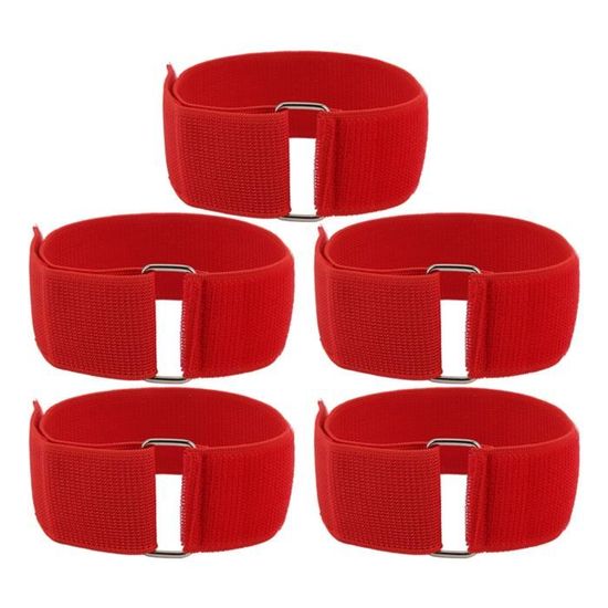 Lot De 6 Bandes De Course à 3 Pattes - Sangles élastiques Avec Velcro Pour Enfants Et Adultes - Jeux D'extérieur, Fêtes, Anniversaires