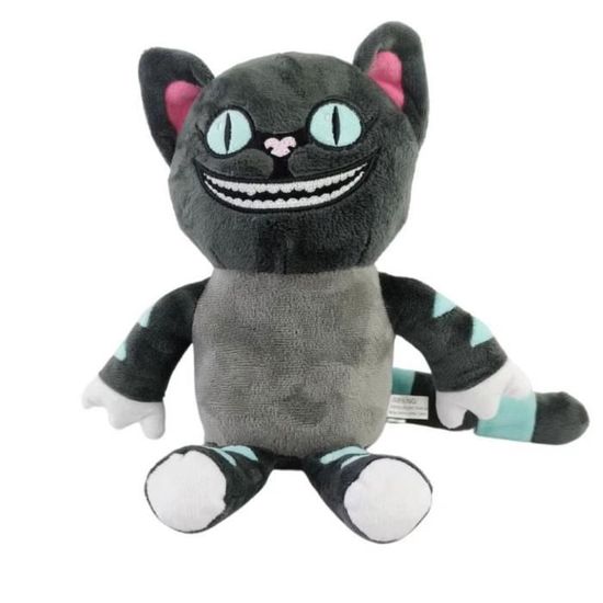 Peluche chat cheshire bleu 2025