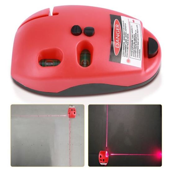 Niveau laser infrarouge 90 degrés outil de mesure(rouge)--Rose Vie