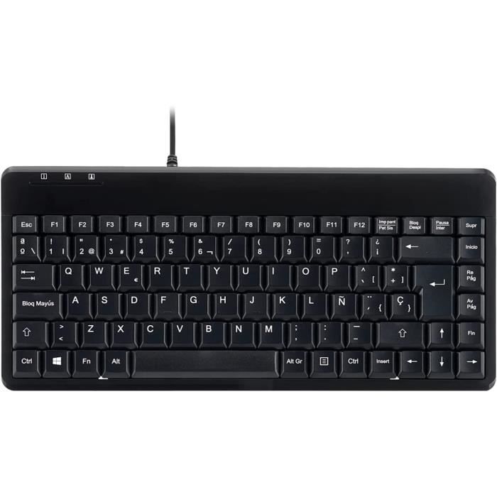 Clavier Nilox NXKB01S Blanc Espagnol Qwerty