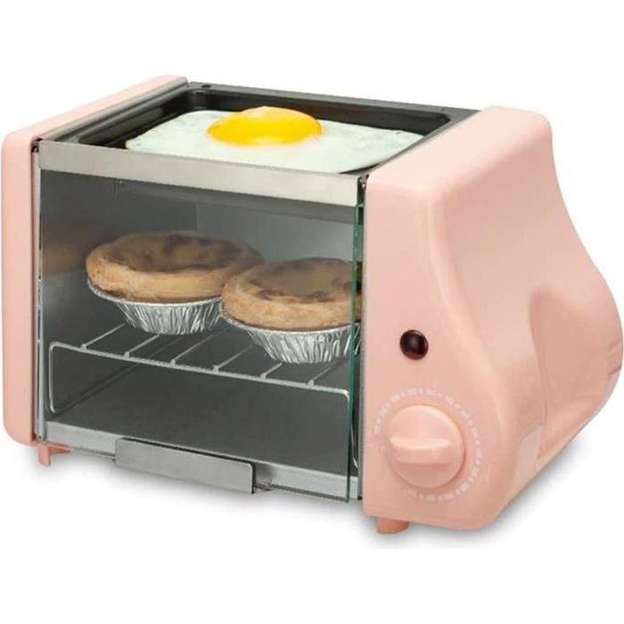 mini four électrique à convection,mini-four avec chaleur tournante,micro-ondes 2-en-1 avec gril,basculer la porte en verre de haut