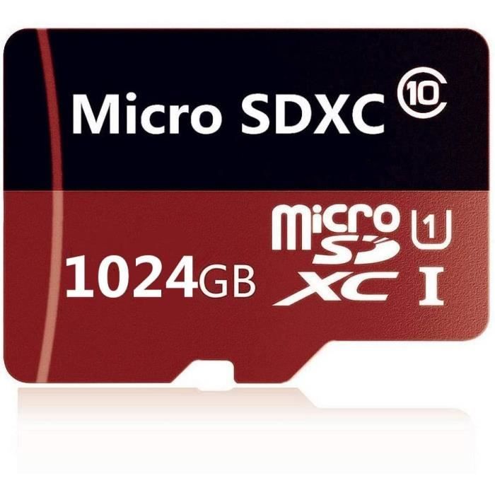 carte mémoire flash classe 10 micro sd sdxc 256 go 400 go 512 go 1024 go avec adaptateur gratuit (1024 go-2)
