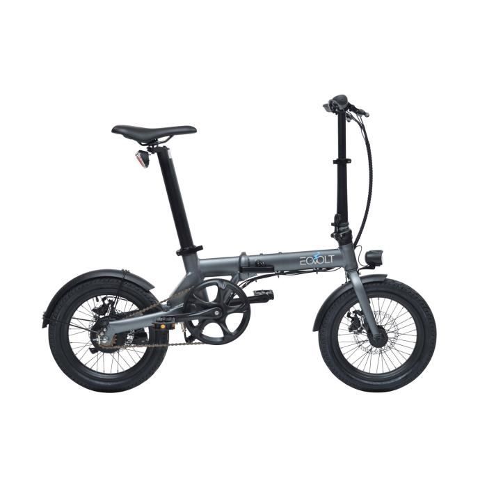 Vélo à assistance électrique City pliant 16- - Gris