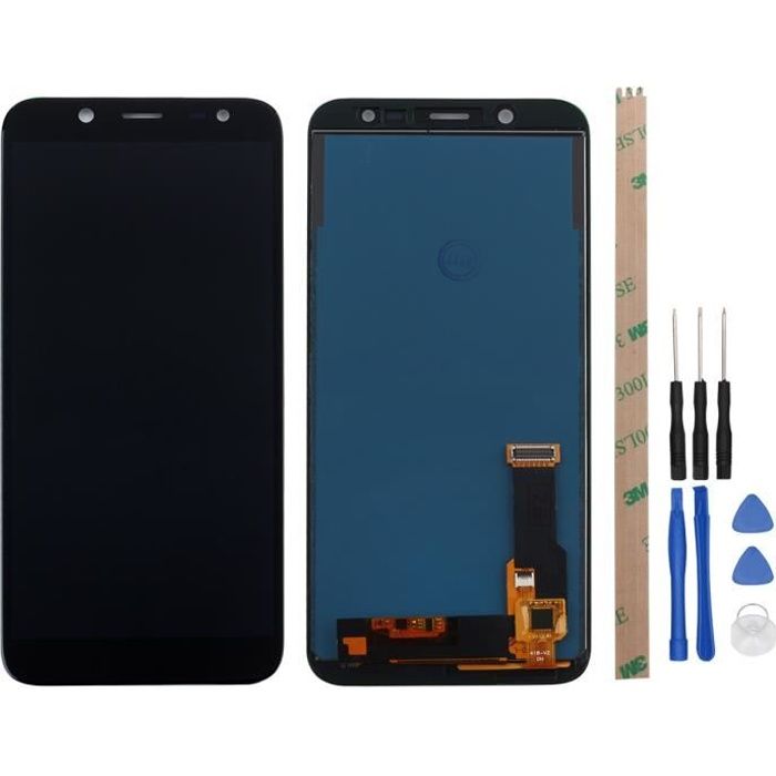 Écran LCD + Écran tactile complet pour Samsung Galaxy J6 J600 2018 noir + Kit outils