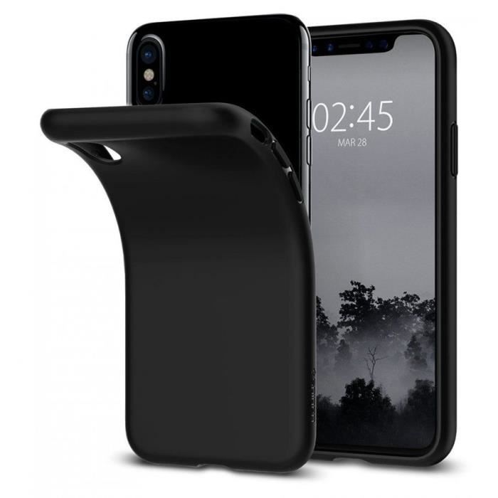 Coque silicone noir pour iPhone X