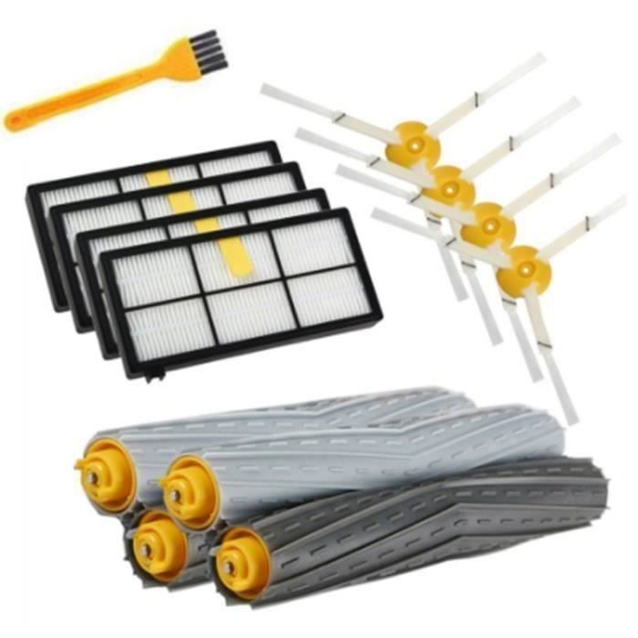 14 PièCes SéRies Filtres HEPA Brosses Ensemble de PièCes de Rechange pour IRobot Roomba 980 990 900 896 886 870 865 866 800