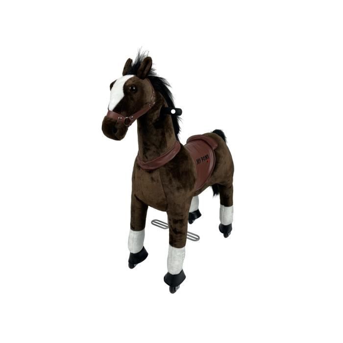 Cheval à Bascule MY PONY Horse Marron MP2009-L, Grande taille, Capacité de chargement: 100 kg, De 8 ans
