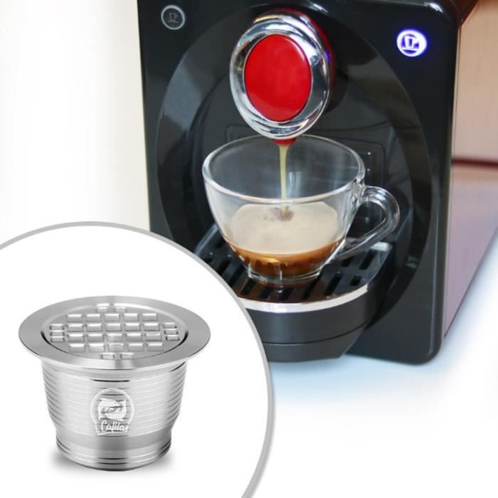 KIT QUINCAILLERIE MEUBLE Capsule réutilisable de filtre d'acier inoxydable de capsule de café favorable à l'environnement R2541