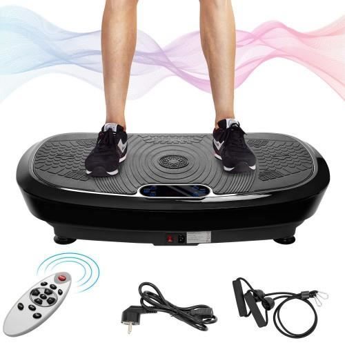 Fitness Plateforme Vibrante et Oscillante Ultra Slim | Perte de poids & Brûleur de Graisses à la Maison | Musique Bluetooth -RAI