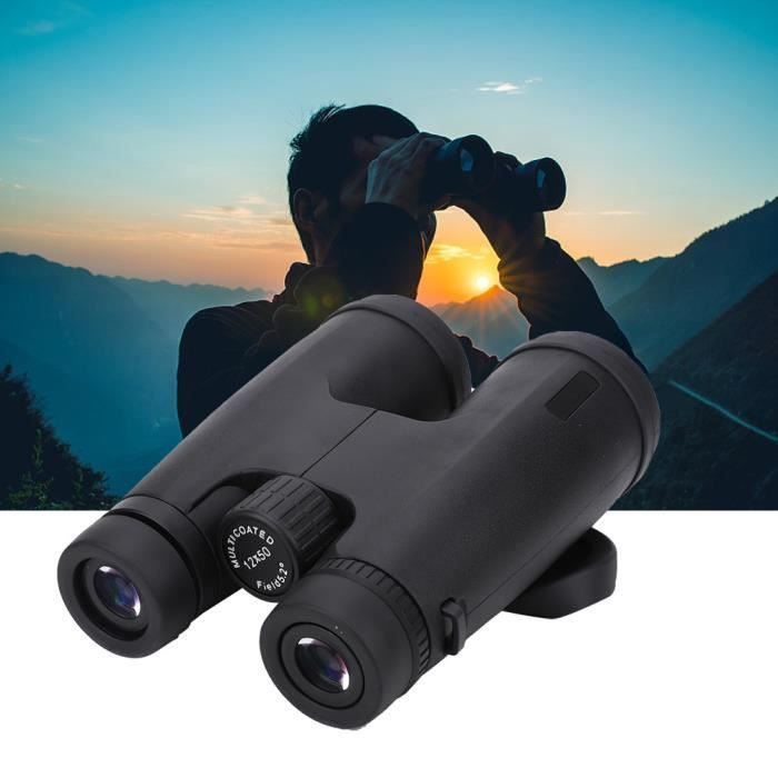 Jumelles 12x50, jumelles étanches, jumelles puissantes pour adultes, jumelles à prisme de toit optique HD, jumelles