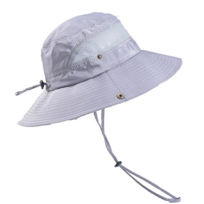 Chapeau de pêcheur pliable et respirant pour hommes, chapeau de soleil décontracté pour randonnée en style 5