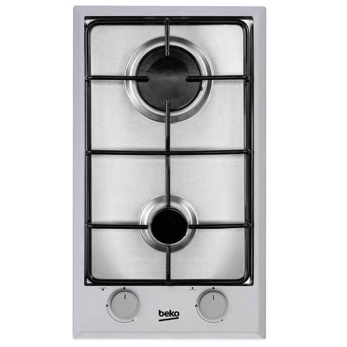Beko HDCG 32220 FX, Intégré, Cuisinière à gaz, Acier inoxydable, Acier inoxydable, 1000 W, 2900 W
