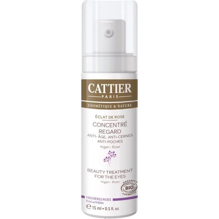 CATTIER Concentré Regard Bio Eclat de Rose 15 ml