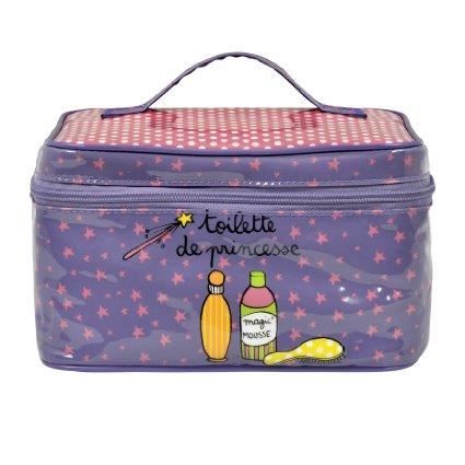 Vanity TOILETTE DE PRINCESSE Rose Violet - Trousse Rangement Idée Cadeau Original Pour Enfant Bébé Fille - DLP Derrière La Porte