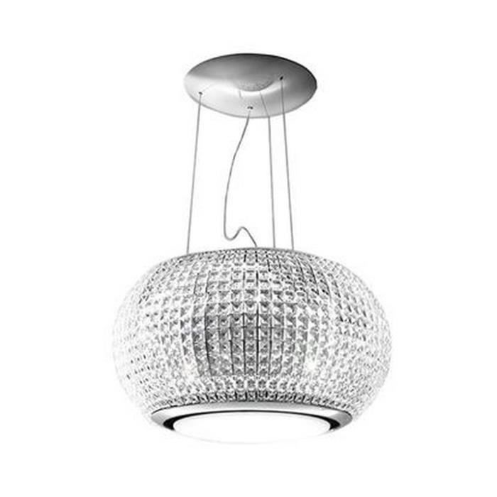 Elica - hotte décorative îlot 65cm 400m3-h verre transparent - prf0151808